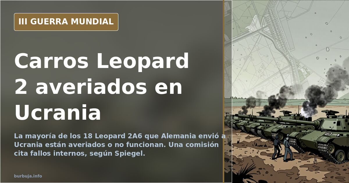 Defekte Leopard-Panzer in der Ukraine: Interne Fehler und Verschleiß