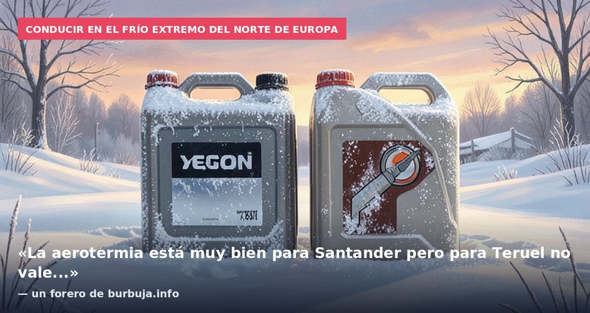 Conducir en el frío extremo del norte de Europa: «La aerotermia está muy bien para Santander pero para Teruel no vale...» — un forero de burbuja.info