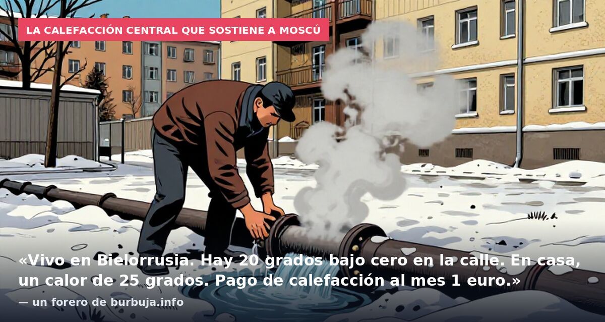 La calefacción central que sostiene a Moscú: «Vivo en Bielorrusia. Hay 20 grados bajo cero en la calle. En casa, un calor de 25 grados. Pago de calefacción al mes 1 euro.» — un forero de burbuja.info