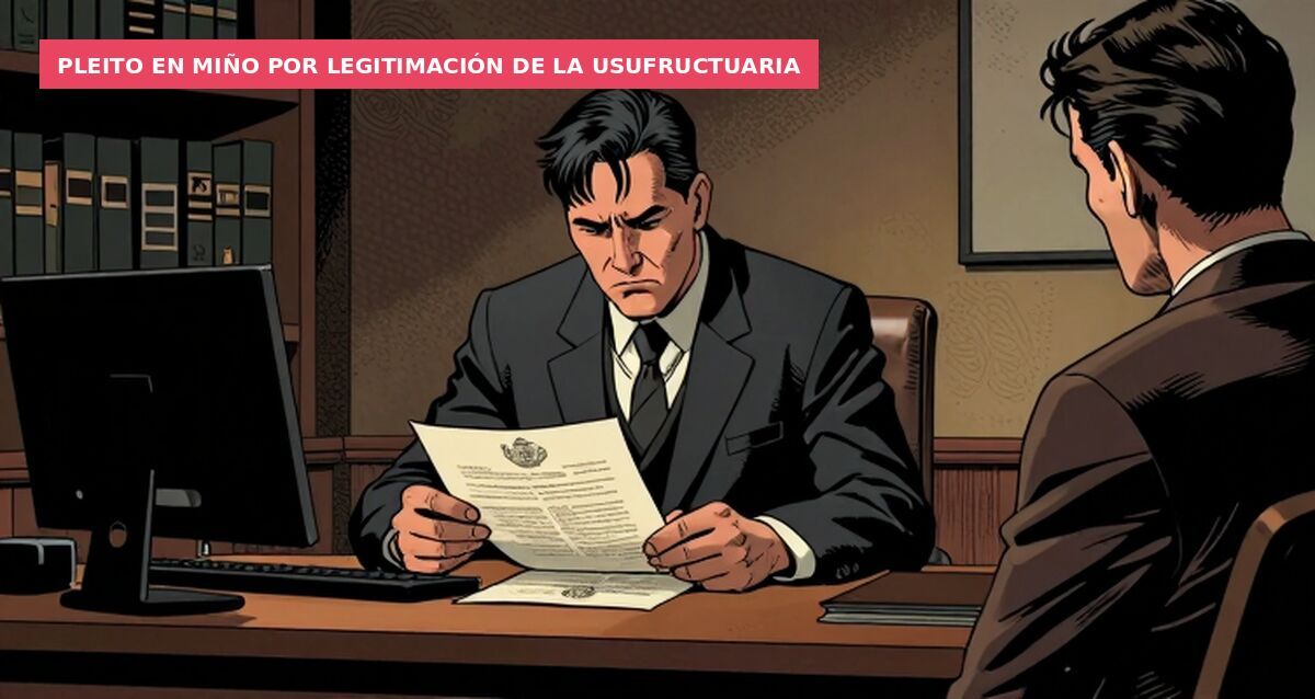 Pleito en Miño por legitimación de la usufructuaria