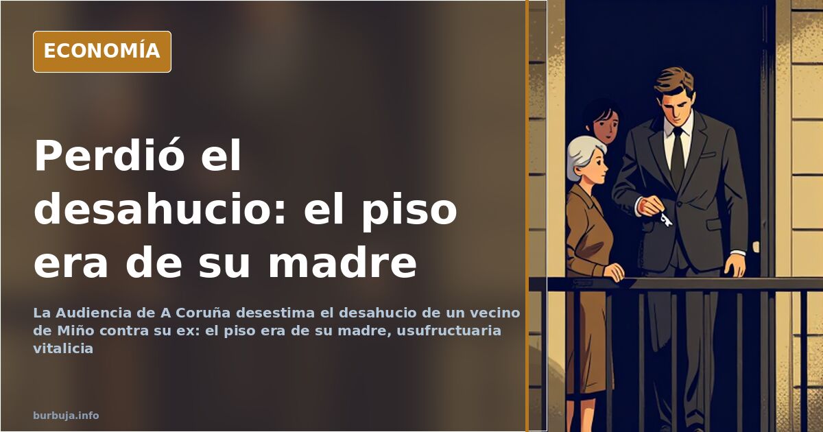 La Audiencia de A Coruña anula el desahucio del piso de Miño