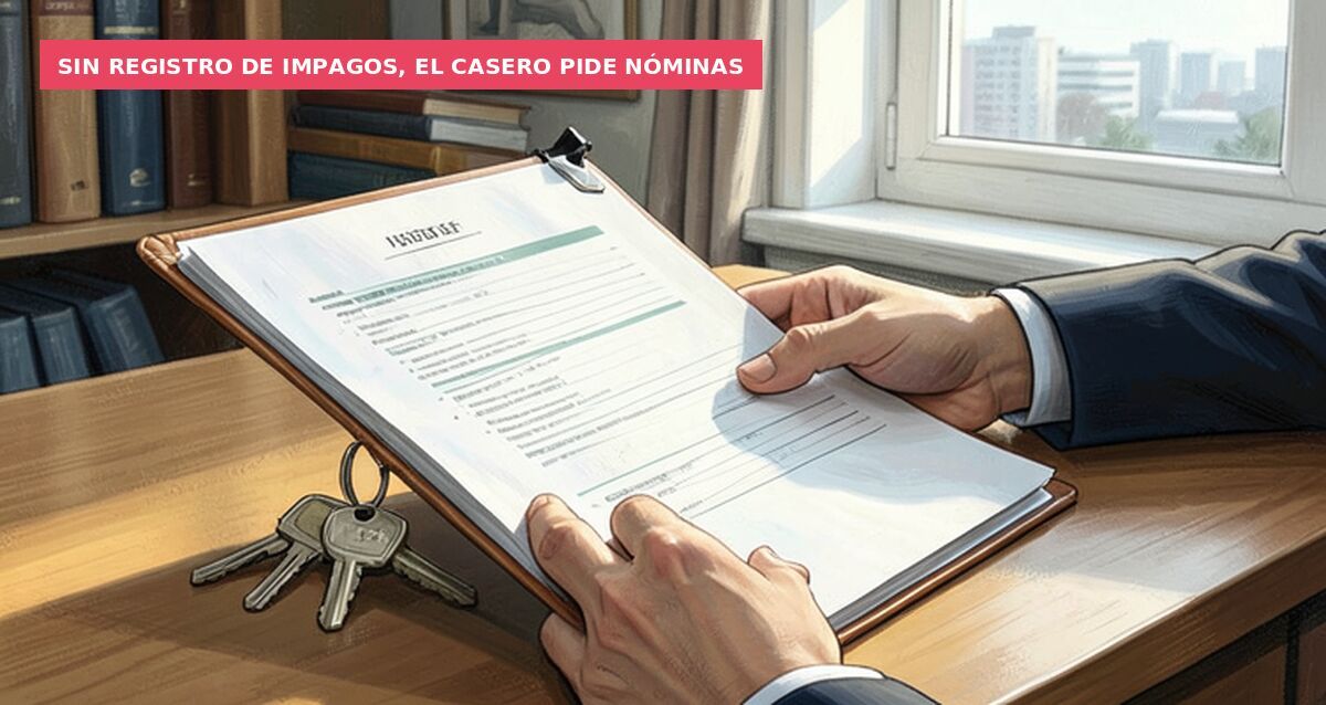 Sin registro de impagos, el casero pide nóminas