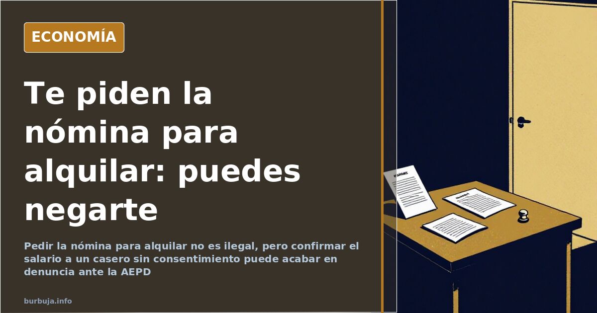 Manos intercambiando nóminas y un contrato de trabajo sobre una mesa, ilustración editorial azul marino y dorado