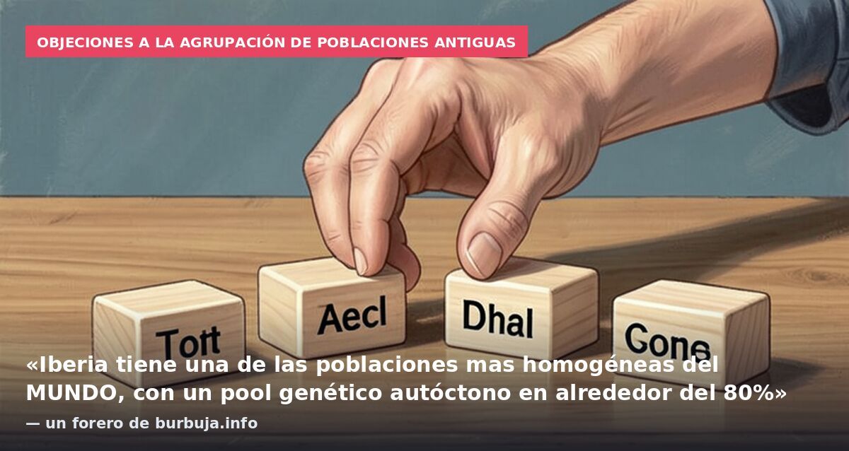 Objeciones a la agrupación de poblaciones antiguas: «Iberia tiene una de las poblaciones mas homogéneas del MUNDO, con un pool genético autóctono en alrededor del 80%» — un forero de burbuja.info