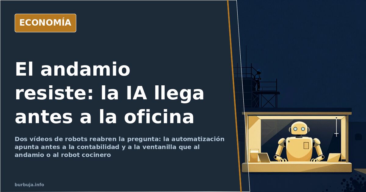 Robots que no cambian un retrete: la IA llega antes a la oficina