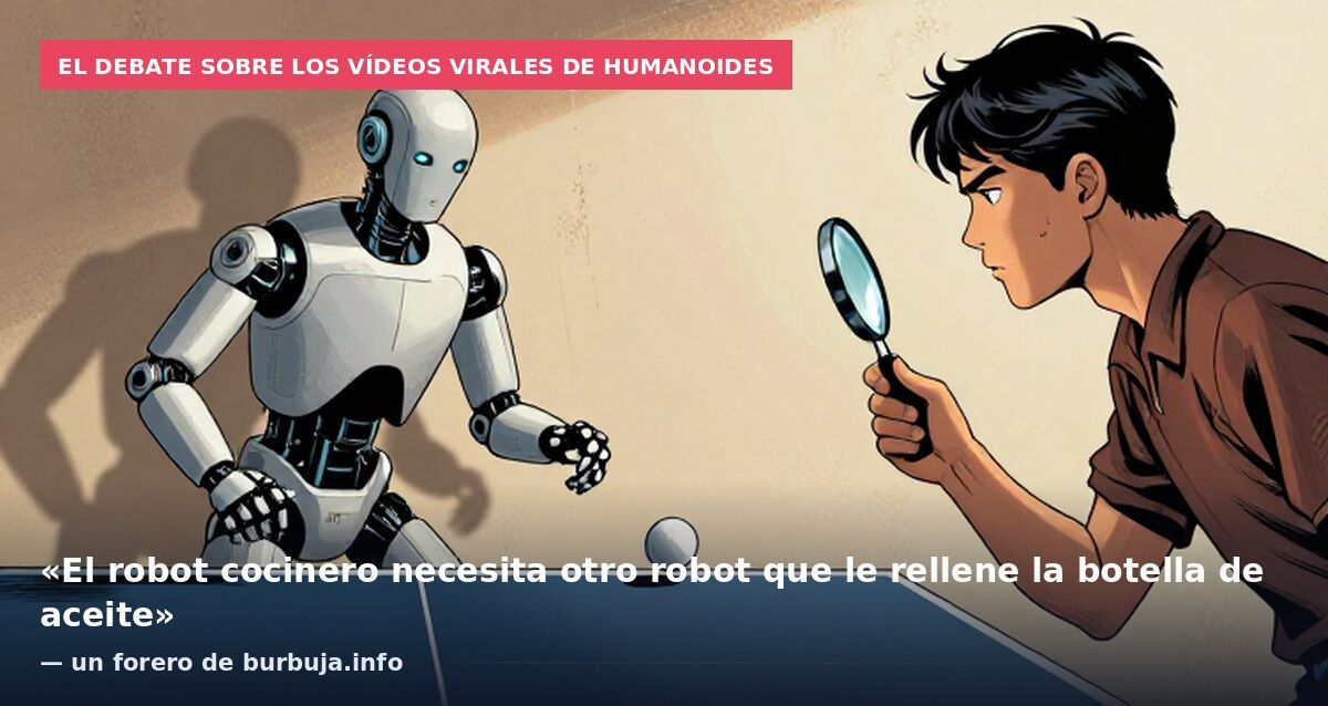 El debate sobre los vídeos virales de humanoides: «El robot cocinero necesita otro robot que le rellene la botella de aceite» — un forero de burbuja.info
