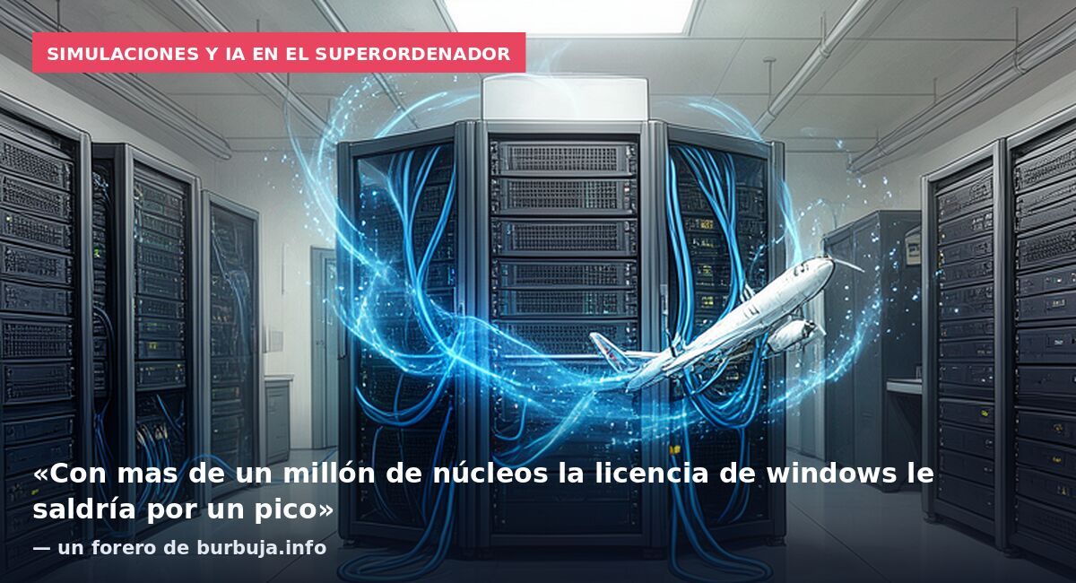 Simulaciones y IA en el superordenador: «Con mas de un millón de núcleos la licencia de windows le saldría por un pico» — un forero de burbuja.info
