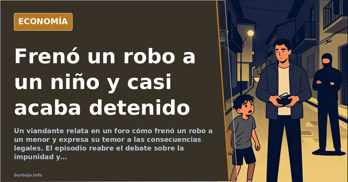 Un viandante devuelve un móvil robado a un menor y relata el miedo a las consecuencias