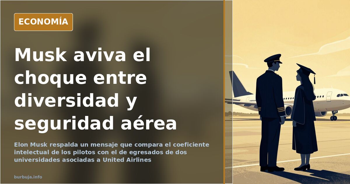 Ilustración editorial de una cabina de avión con una lista de cifras de coeficiente intelectual sobre el panel, en tonos azul