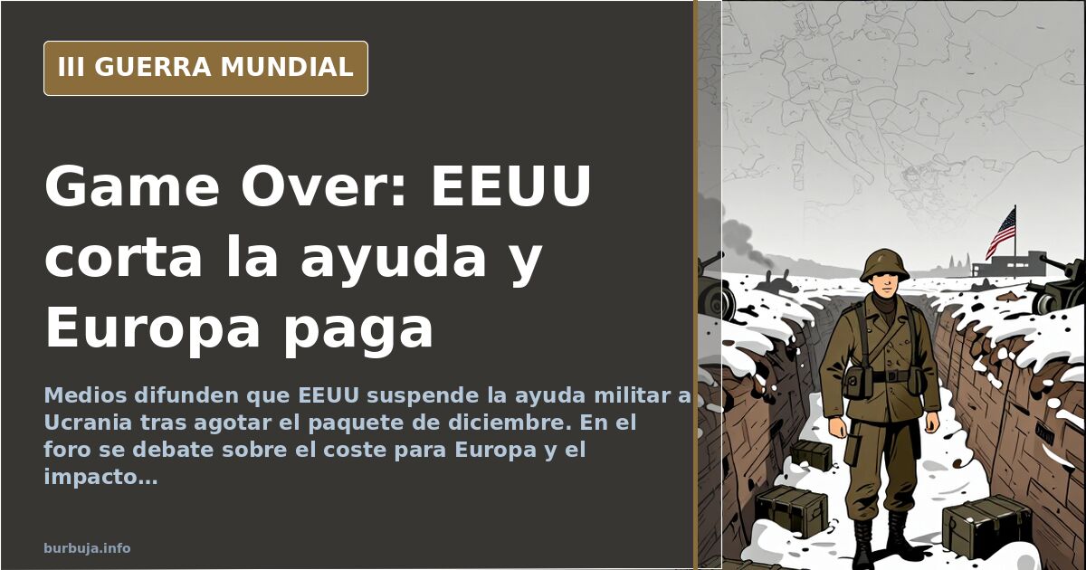 EEUU suspende la ayuda militar a Ucrania, según medios
