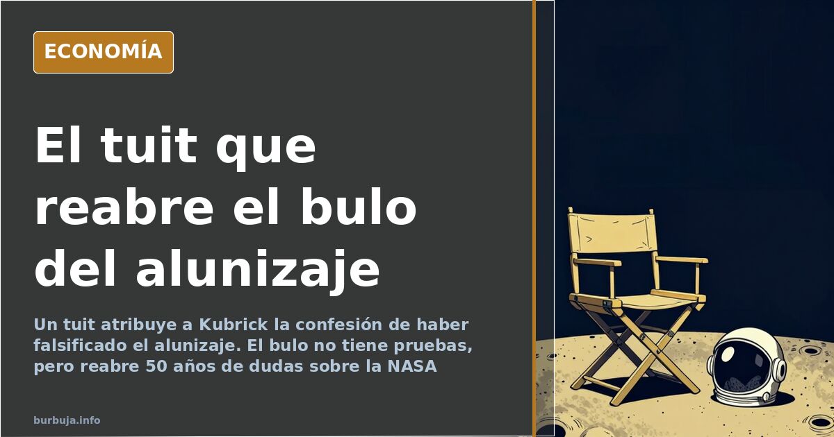 Imagen de archivo del director Stanley Kubrick, eje del bulo viral sobre el alunizaje y la NASA