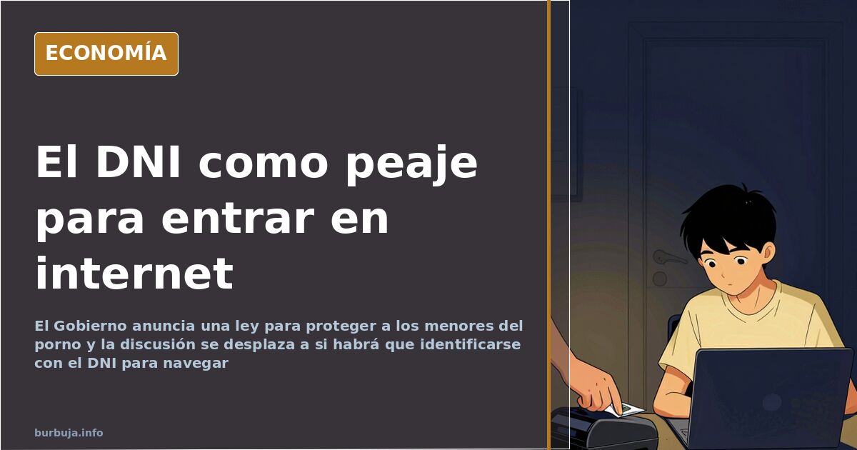 Sánchez anuncia una ley contra el porno: el foco se va al DNI
