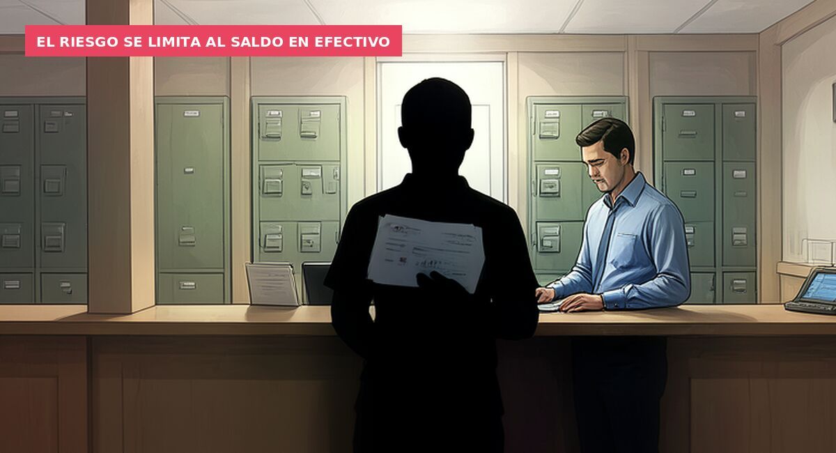 El riesgo se limita al saldo en efectivo