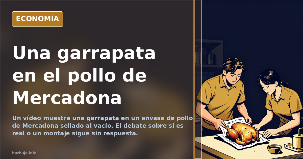 Garrapata en un envase de pollo de Mercadona: real o colocada