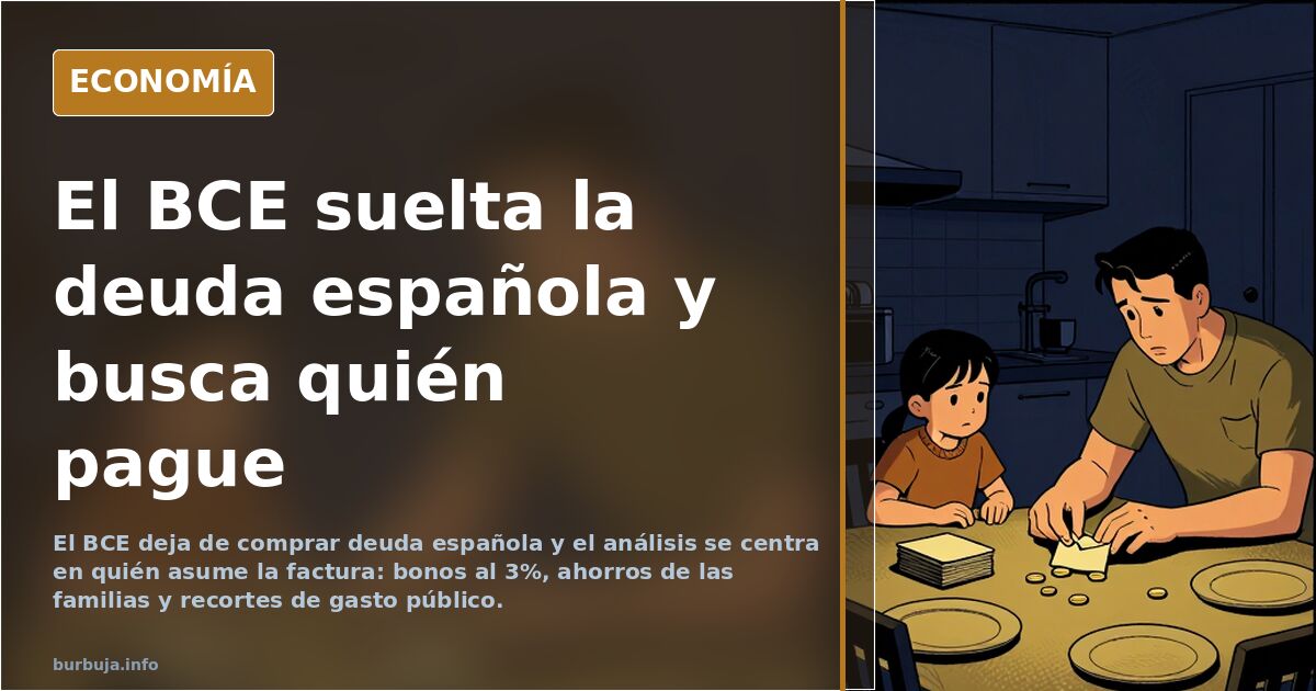 El BCE se aparta de la deuda española y la factura busca pagador