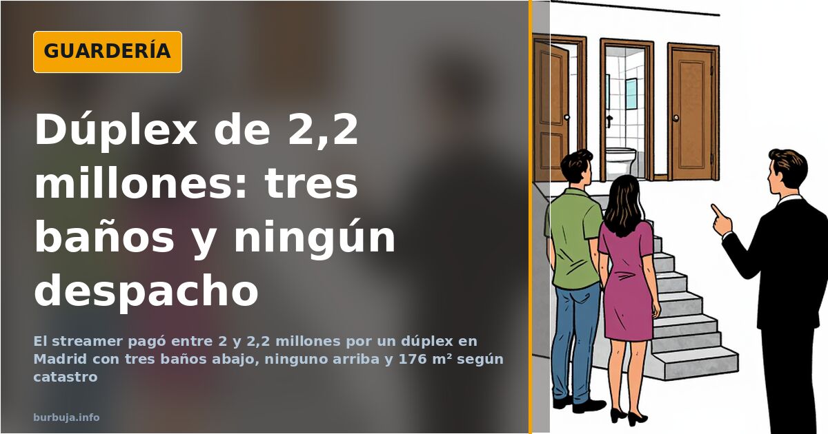 ElXokas Buys Madrid Duplex for €2.2M, Lacks Upstairs Bathrooms