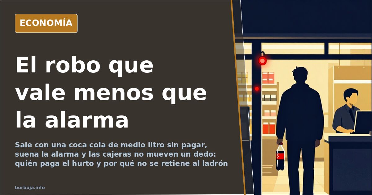 La coca cola pitó en la puerta y nadie salió detrás del ladrón