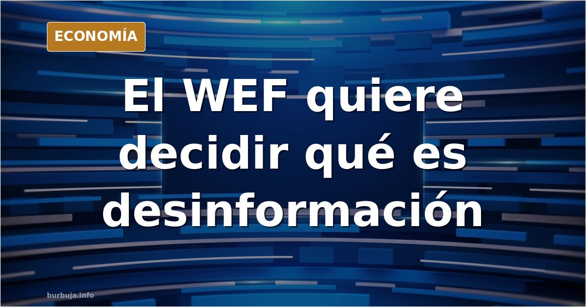 Sala del Foro Económico Mundial de Davos con la presidenta de la Comisión Europea durante su discurso sobre desinformación