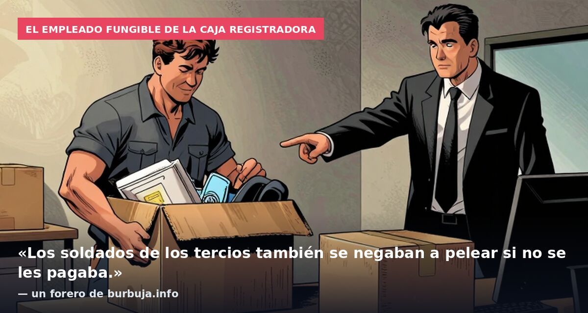 El empleado fungible de la caja registradora: «Los soldados de los tercios también se negaban a pelear si no se les pagaba.» — un forero de burbuja.info