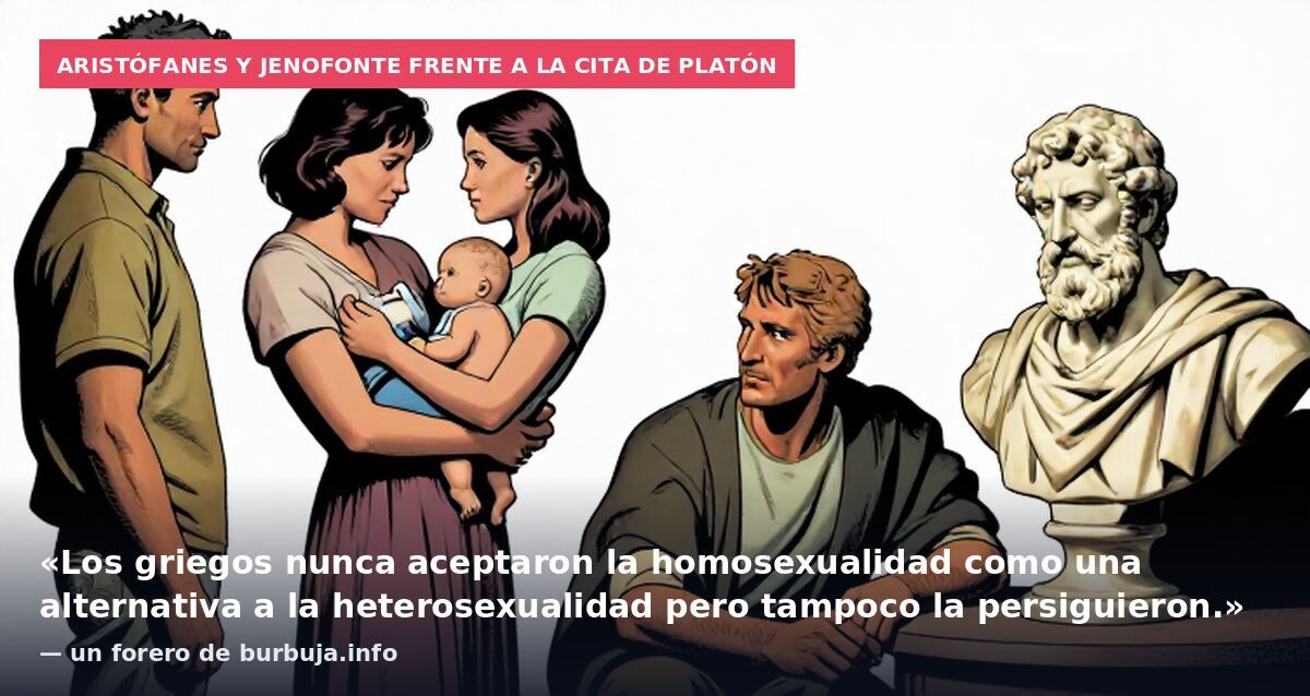 Aristófanes y Jenofonte frente a la cita de Platón: «Los griegos nunca aceptaron la homosexualidad como una alternativa a la heterosexualidad pero tampoco la persiguieron.» — un forero de burbuja.info