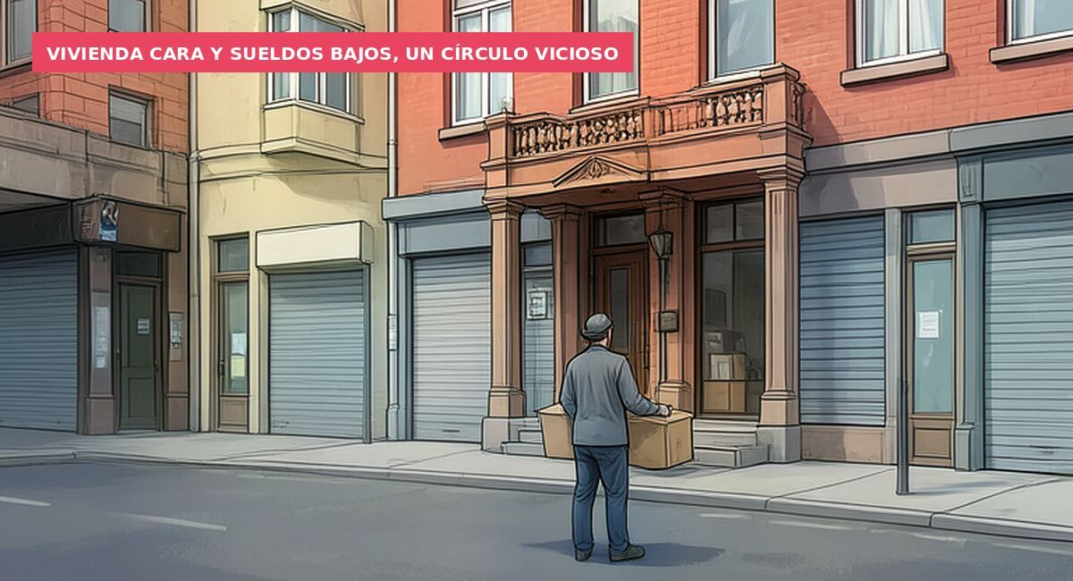 Vivienda cara y sueldos bajos, un círculo vicioso