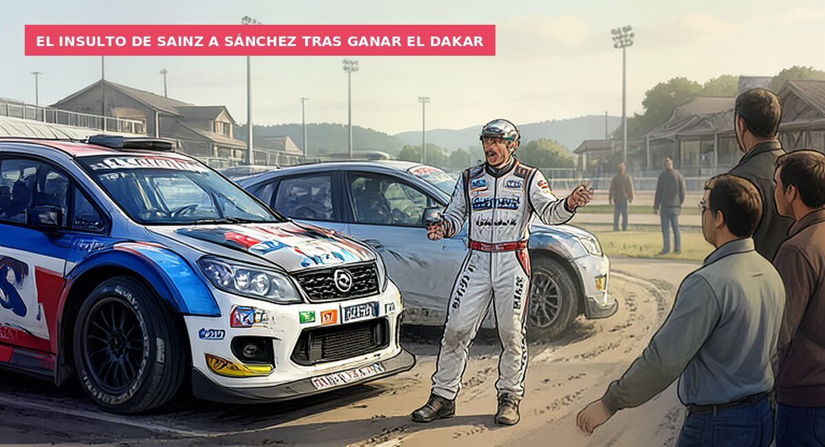 El insulto de Sainz a Sánchez tras ganar el Dakar