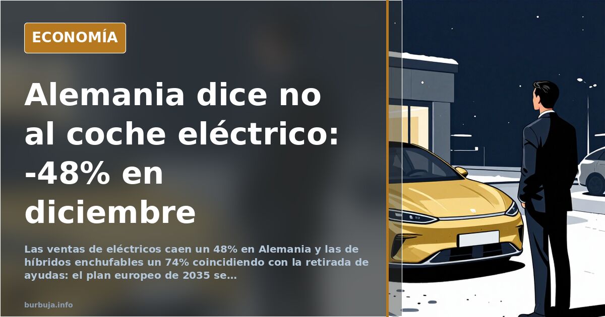 Desplome del eléctrico en Alemania: el plan de 2035, en duda