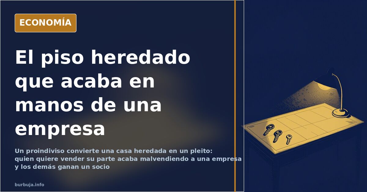 Herencia en proindiviso: hermanos que acaban en el juzgado