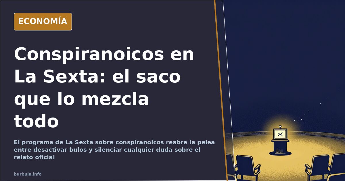 La Sexta y los conspiranoicos: mezclar bulos y disidencia