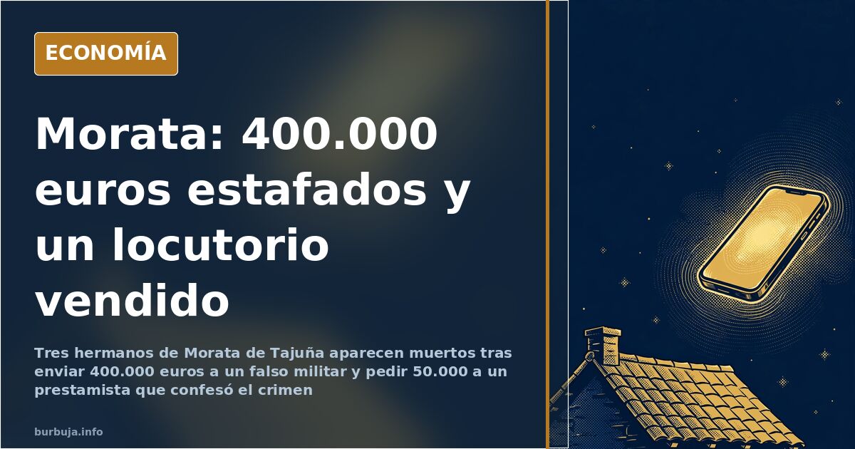 El crimen de Morata: 400.000 euros estafados y 50.000 prestados