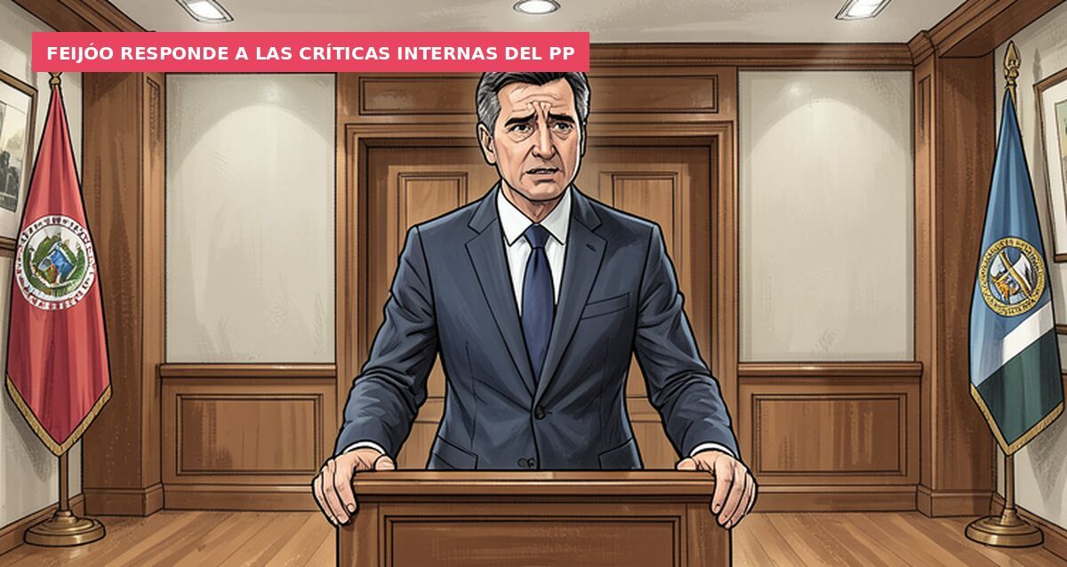 Feijóo responde a las críticas internas del PP