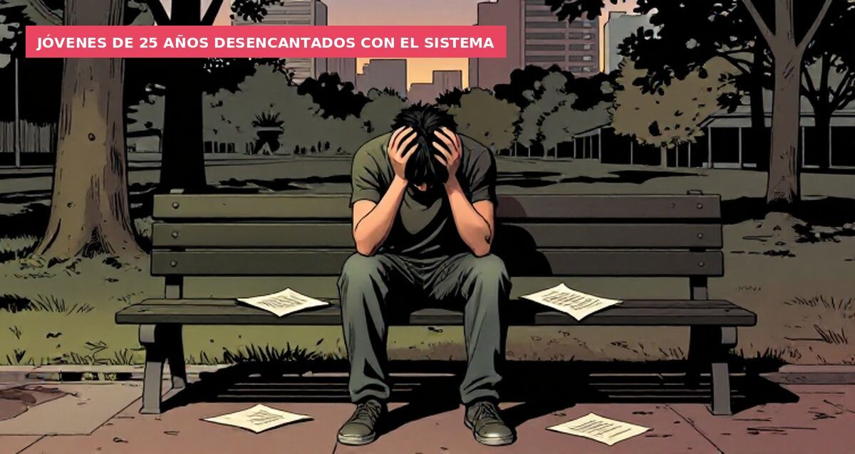 Jóvenes de 25 años desencantados con el sistema