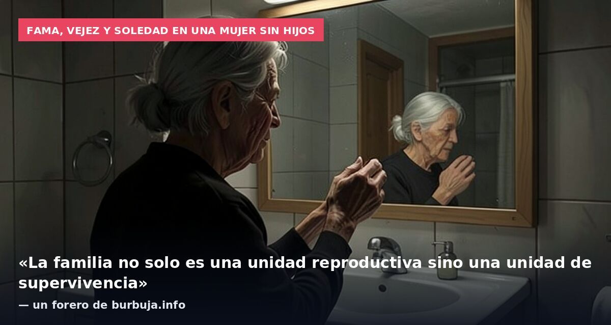 Fama, vejez y soledad en una mujer sin hijos: «La familia no solo es una unidad reproductiva sino una unidad de supervivencia» — un forero de burbuja.info