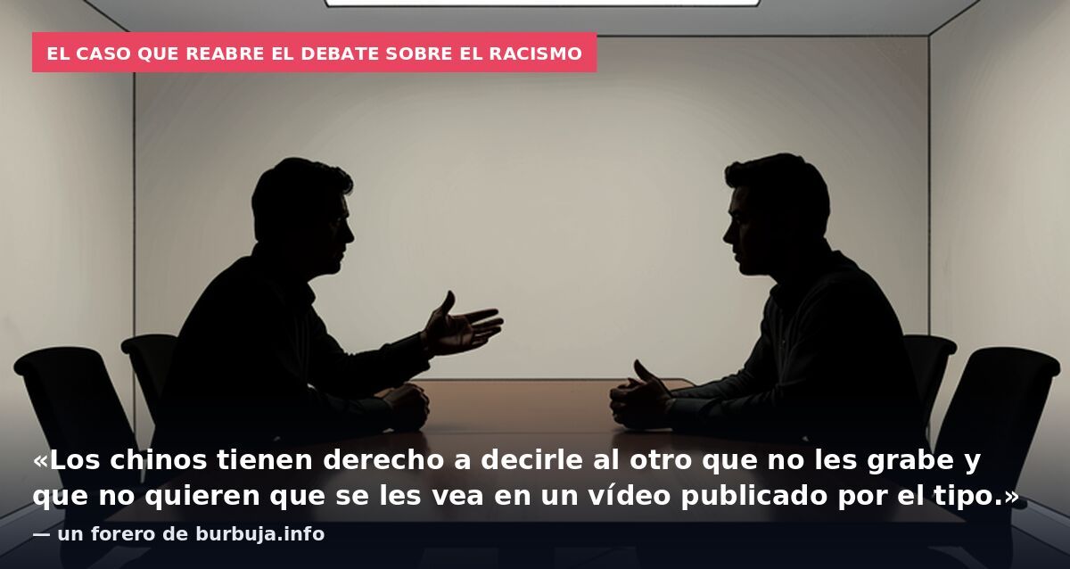 El caso que reabre el debate sobre el racismo: «Los chinos tienen derecho a decirle al otro que no les grabe y que no quieren que se les vea en un vídeo publicado por el tipo.» — un forero de burbuja.info