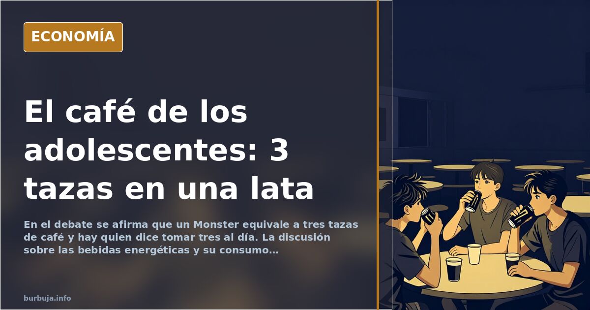 Bebidas energéticas: el café de los adolescentes que enciende el debate