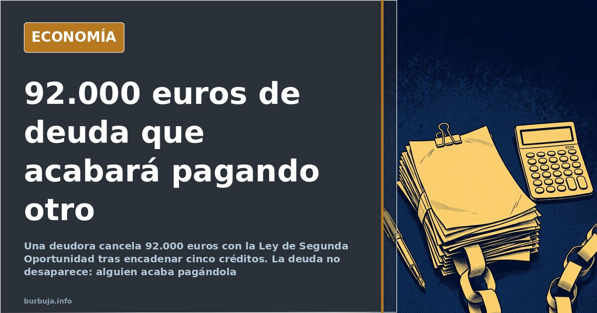 Documentos bancarios y una calculadora sobre una mesa, ilustrando la cancelación de deuda por la Ley de Segunda Oportunidad