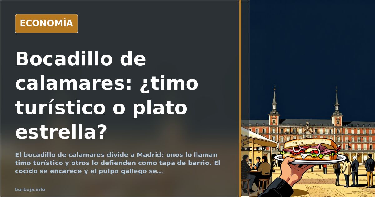 Bocadillo de calamares, pulpo y moscovitas: la guerra gastronómica de Madrid