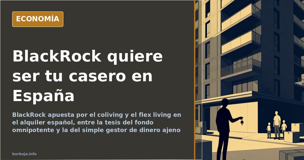 BlackRock apuesta por el coliving en el alquiler español