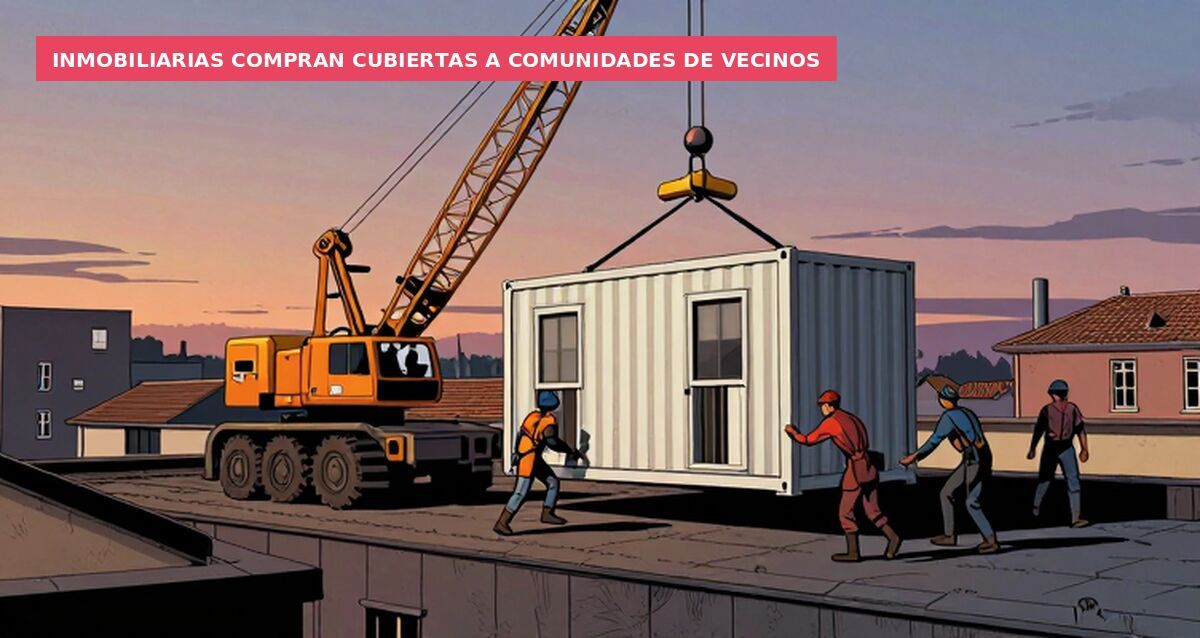 Inmobiliarias compran cubiertas a comunidades de vecinos