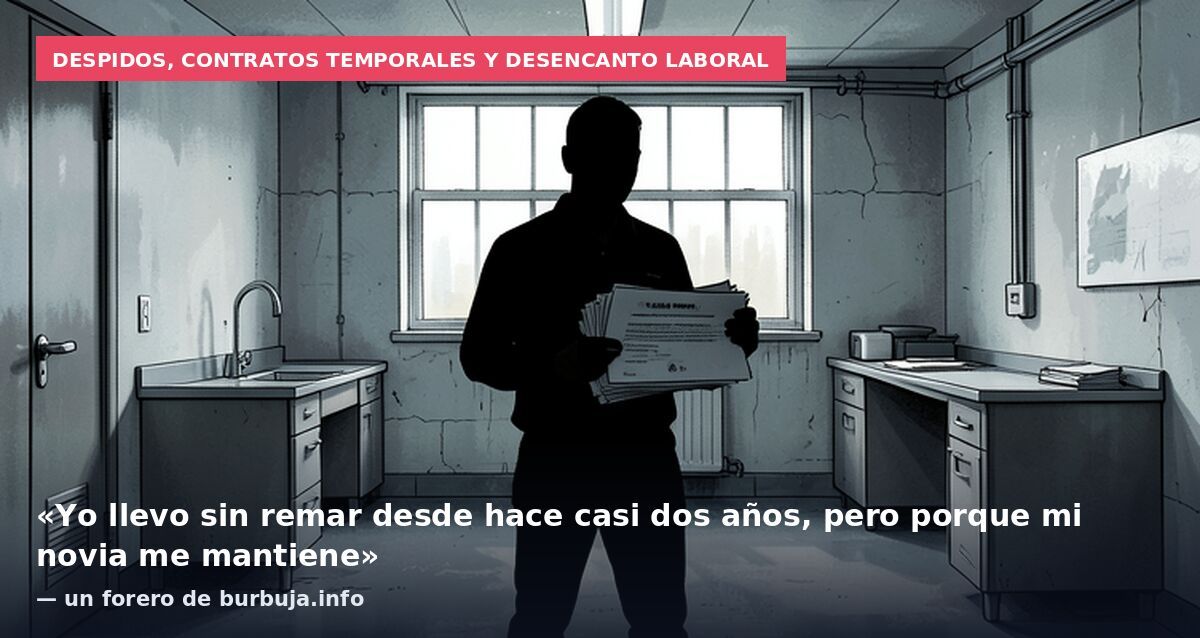 Despidos, contratos temporales y desencanto laboral: «Yo llevo sin remar desde hace casi dos años, pero porque mi novia me mantiene» — un forero de burbuja.info