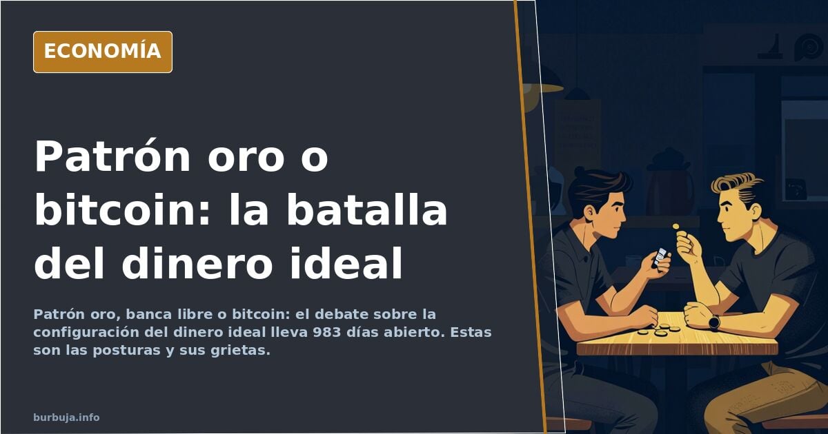 Patrón oro, bitcoin o banca libre: la batalla por el dinero ideal