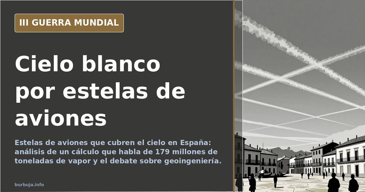 Contrails Blanket Spanish Skies: The 179 Million Ton Vapor Debate