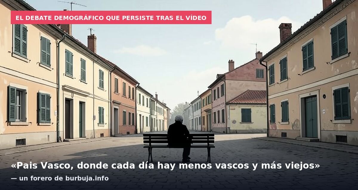 El debate demográfico que persiste tras el vídeo: «Pais Vasco, donde cada día hay menos vascos y más viejos» — un forero de burbuja.info
