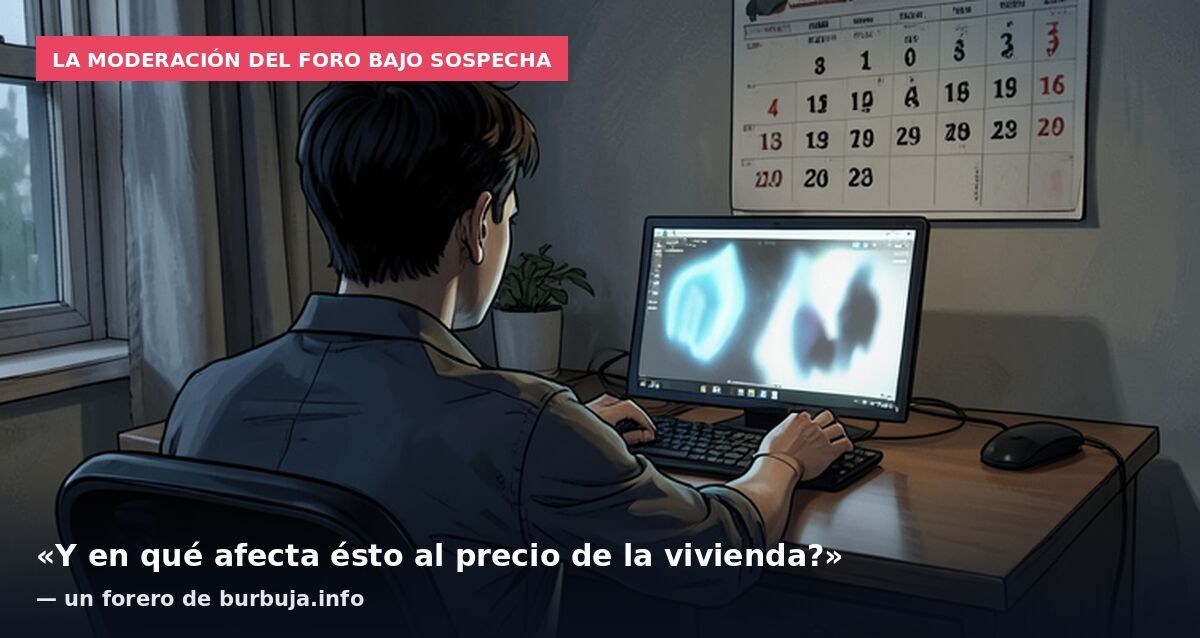 La moderación del foro bajo sospecha: «Y en qué afecta ésto al precio de la vivienda?» — un forero de burbuja.info