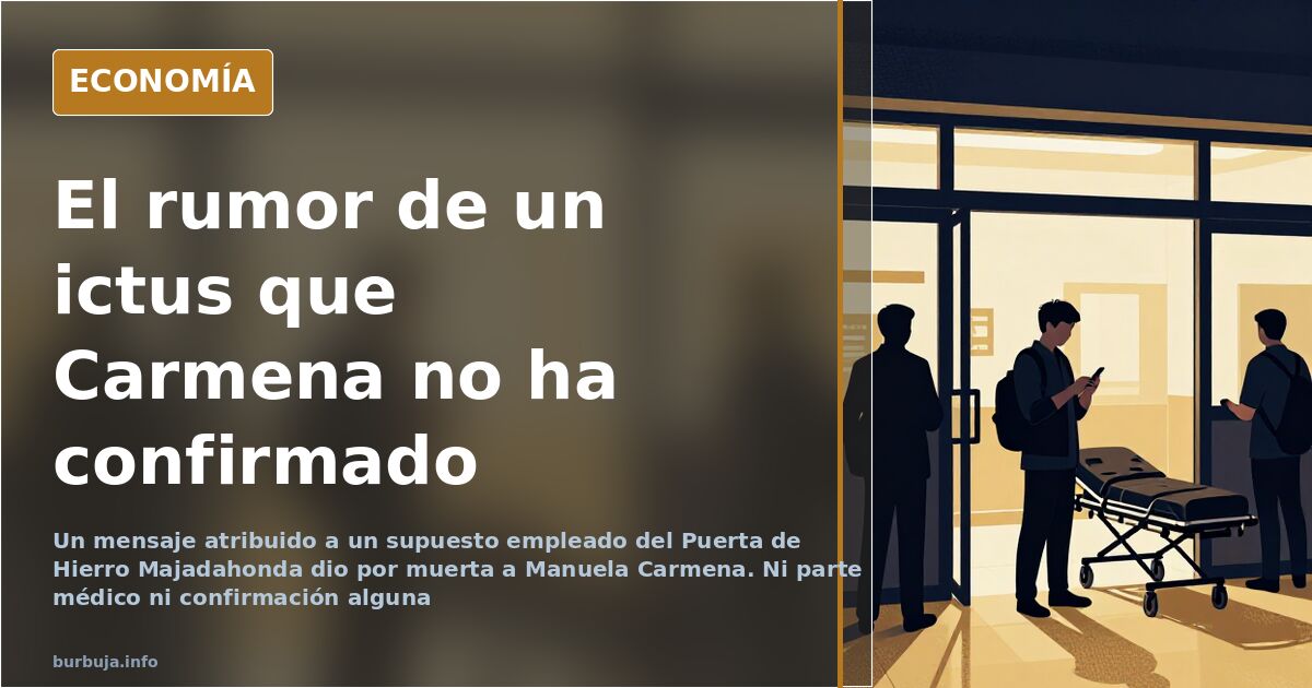 Hospital Puerta de Hierro Majadahonda, el centro al que un rumor sin verificar vinculó a Manuela Carmena