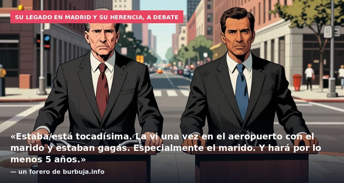 Su legado en Madrid y su herencia, a debate: «Estaba/está tocadísima. La vi una vez en el aeropuerto con el marido y estaban gagás. Especialmente el marido. Y hará por lo menos 5 años.» — un forero de burbuja.info