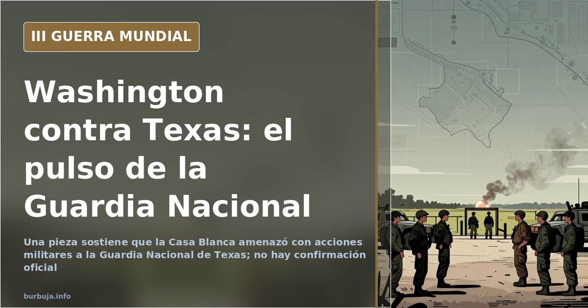 Texas-Washington Tensions Reignite Secessionist Fears