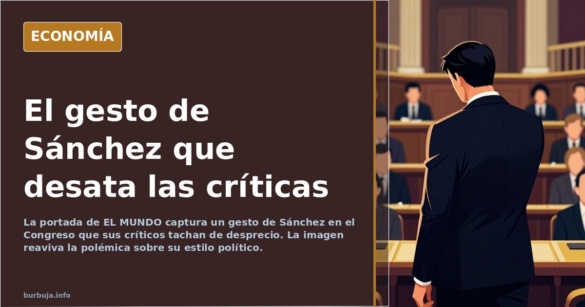 Sánchez, señalado por su gesto en el Congreso