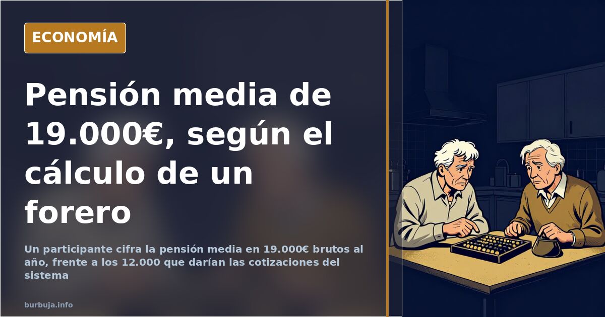 Ilustración editorial de una balanza que compara el gasto en pensiones con los ingresos de la Seguridad Social