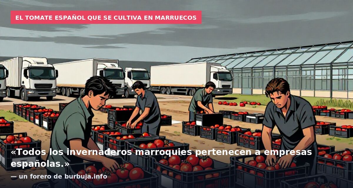 El tomate español que se cultiva en Marruecos: «Todos los invernaderos marroquies pertenecen a empresas españolas.» — un forero de burbuja.info
